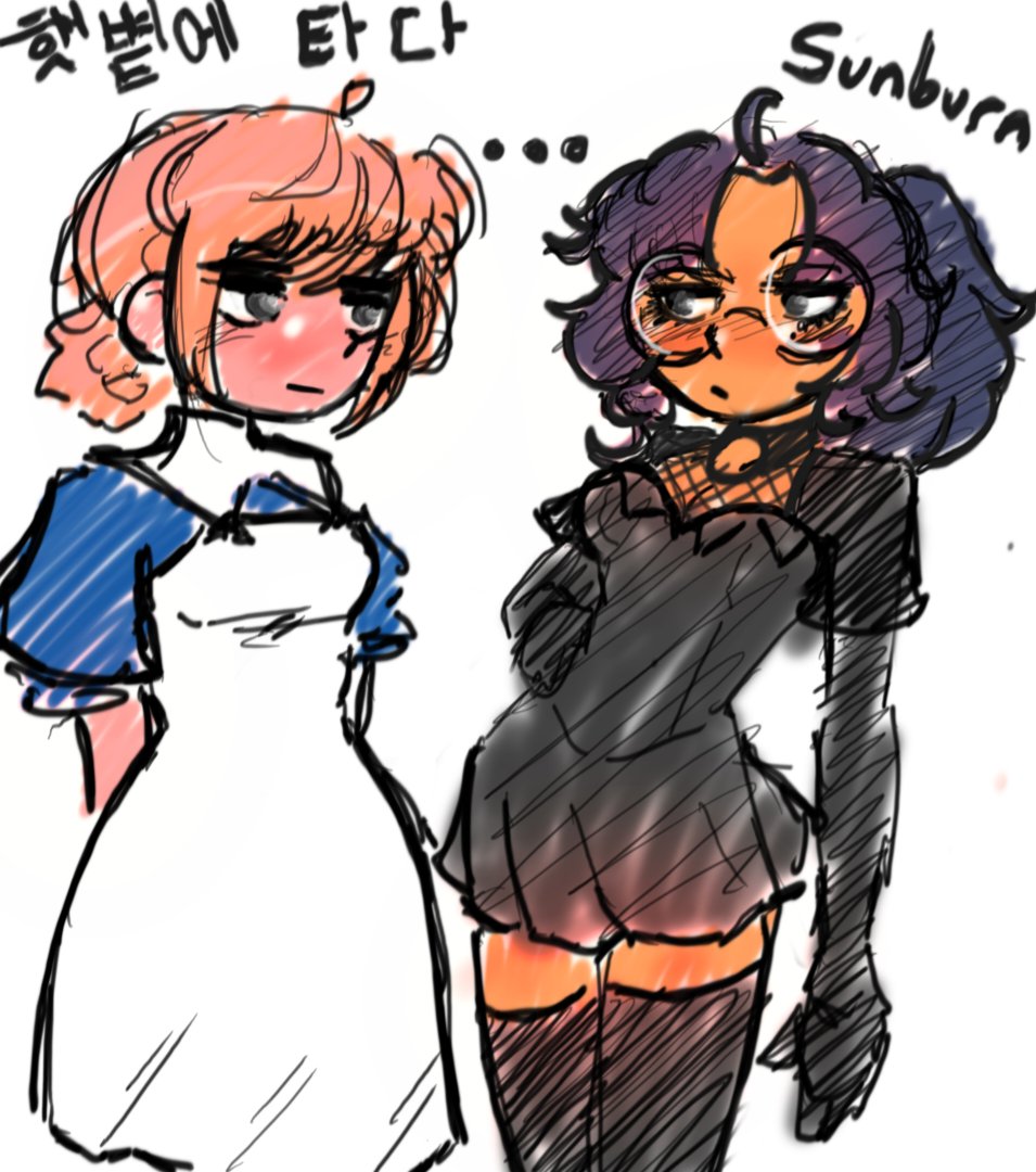 songbird_1412's tweet photo. @HepariArt 
Luise and Bridgette are facing the consequences of their actions https://t.co/wGZ3KL8sG5