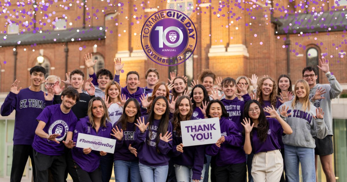 UST_Engineering's tweet photo. We are incredibly grateful for your extraordinary support of @UofStThomasMN  @UST_Engineering  on #TommieGiveDay! Thanks to you, we have exceeded our fundraising goals. Your support truly makes a difference for our students. Thank you! https://t.co/eqpgRS5cN3 #TommieEngineers https://t.co/n7Q6K0cUyE