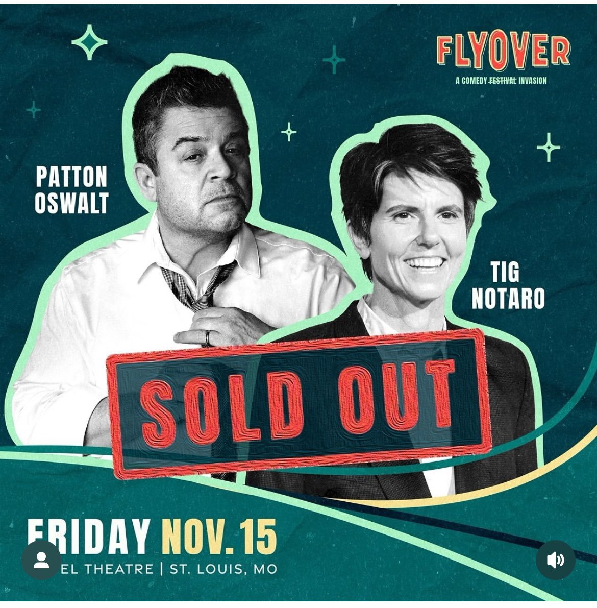 pattonoswalt's tweet image. Thanks St. Louis! See you Friday!