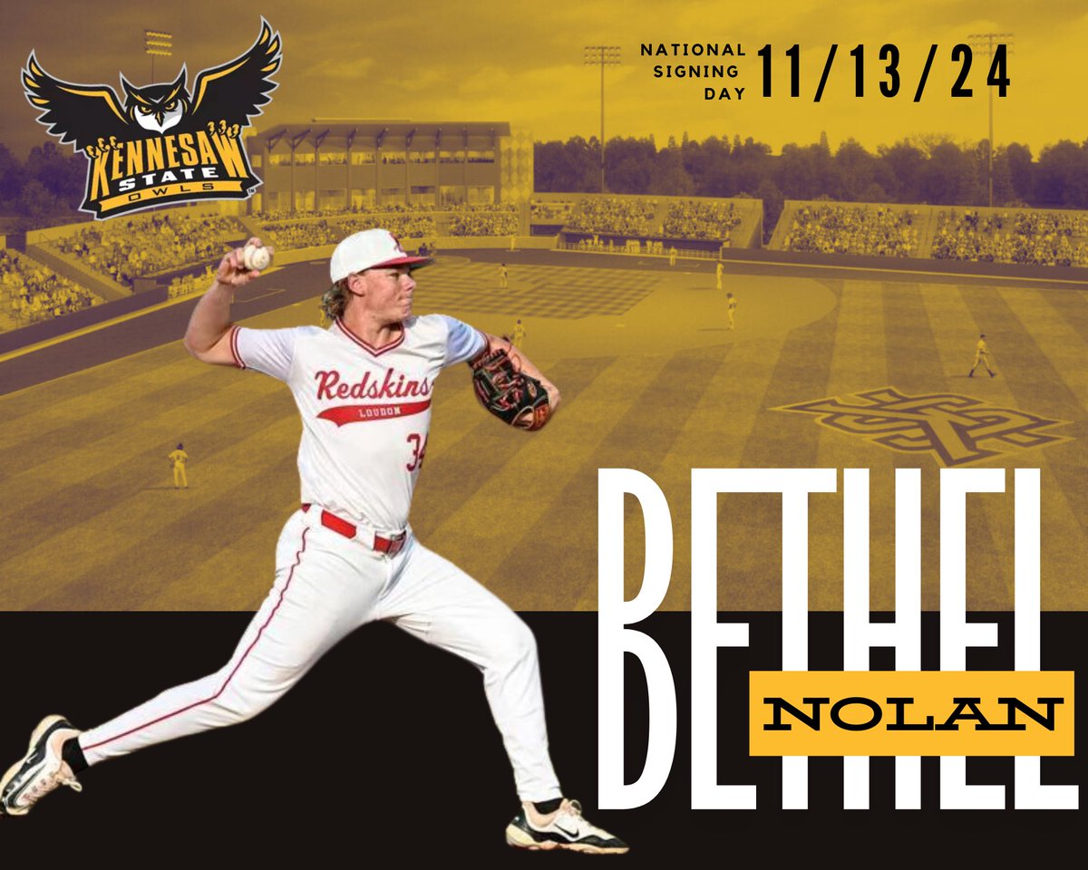 Loudon High School Baseball (@baseballloudon) on Twitter photo ๐จIt's official RHP <a href="/Betheln25/">Nolan Bethel</a> has signed with <a href="/KSUOwlsBaseball/">Kennesaw State Baseball</a>. We could not be more proud of him and know KSU is getting a Dude. ๐ฅ โพ๏ธ ๐ <a href="/Loudon_Redskins/">Loudon Redskins</a> <a href="/NewsHeraldSport/">News-Herald Sports</a> <a href="/5StarPreps/">5Star Preps</a> <a href="/TopPreps/">College Coach / College Scout / College Recruiter</a> <a href="/TopTennBaseball/">TopTennBaseball</a> <a href="/tnballplayers/">Tennessee Baseball Network</a> @T_Elliott_17 <a href="/prepxtra/">PrepXtra</a> ๐จIt's official RHP <a href="/Betheln25/">Nolan Bethel</a> has signed with <a href="/KSUOwlsBaseball/">Kennesaw State Baseball</a>. We could not be more proud of him and know KSU is getting a Dude. ๐ฅ โพ๏ธ ๐ <a href="/Loudon_Redskins/">Loudon Redskins</a> <a href="/NewsHeraldSport/">News-Herald Sports</a> <a href="/5StarPreps/">5Star Preps</a> <a href="/TopPreps/">College Coach / College Scout / College Recruiter</a> <a href="/TopTennBaseball/">TopTennBaseball</a> <a href="/tnballplayers/">Tennessee Baseball Network</a> @T_Elliott_17 <a href="/prepxtra/">PrepXtra</a>