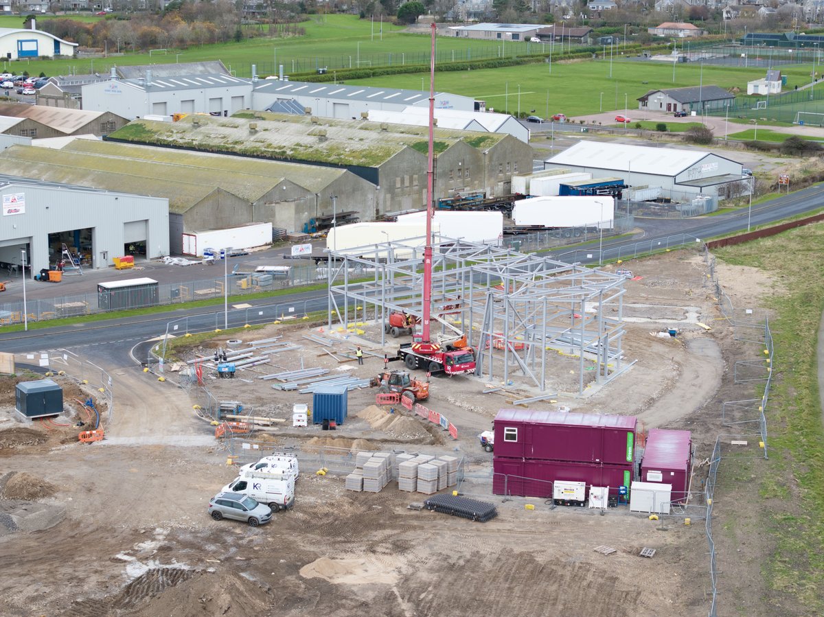 Our new building is fairly taking shape now - some aerial images taken earlier today.