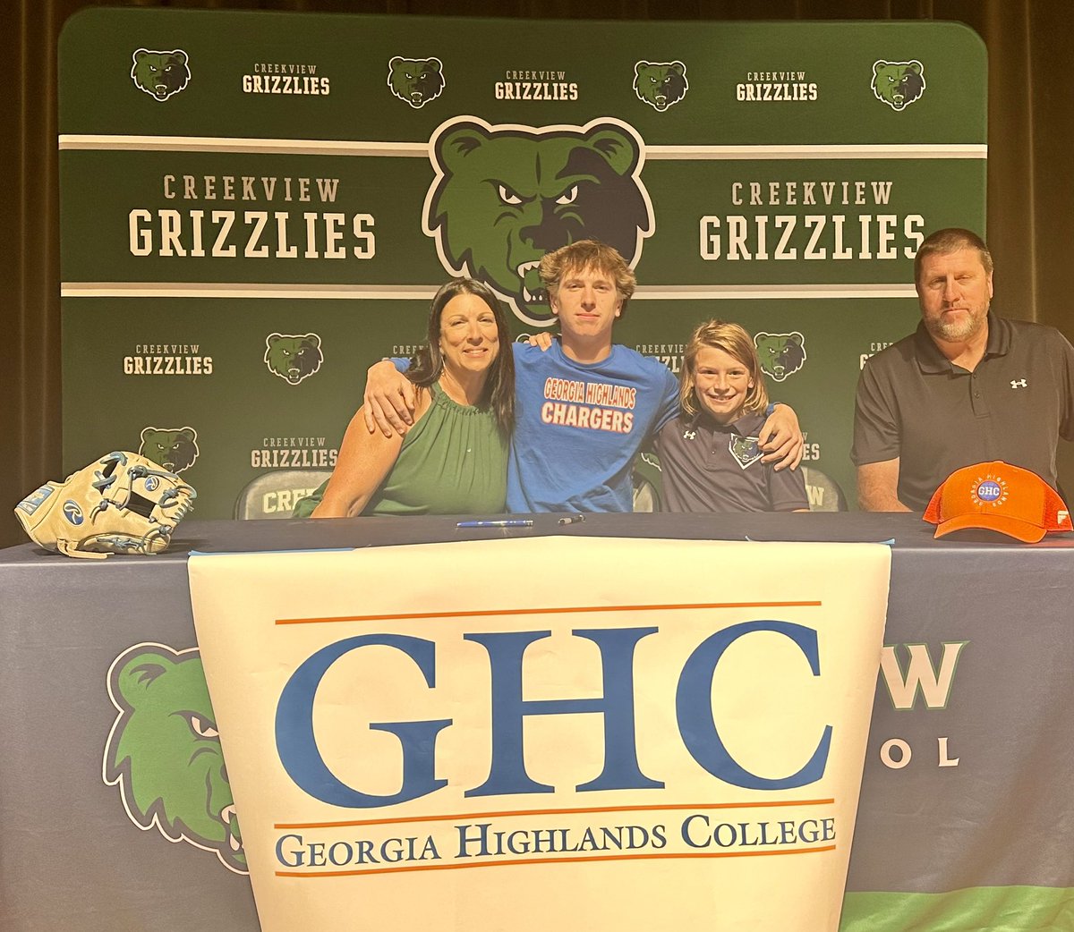 Congratulations for all of our student/athletes who signed this morning to play at the next level. Creekview is proud of you and wishing you the best. Tremendous group of young women and men. #ONEView