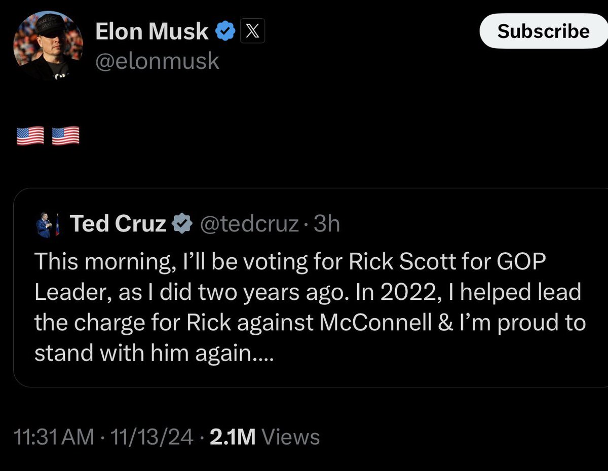 RonFilipkowski's tweet photo. Elon’s journey through the Senate Majority election. https://t.co/QrasLnzCtJ
