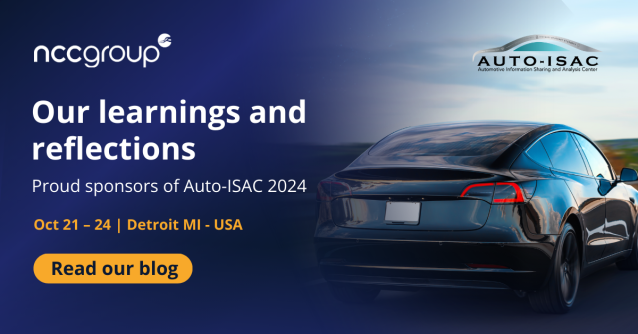 We enjoyed our role as <a href="/AutoISAC/">Auto-ISAC</a>'s private lunch sponsor. So much so, we’ve shared the prominent insights and observations from one of the sector's most important gatherings in the form of a new #blog > bit.ly/aut0NCC #Automotive #CyberSecurity bit.ly/4etuxj3