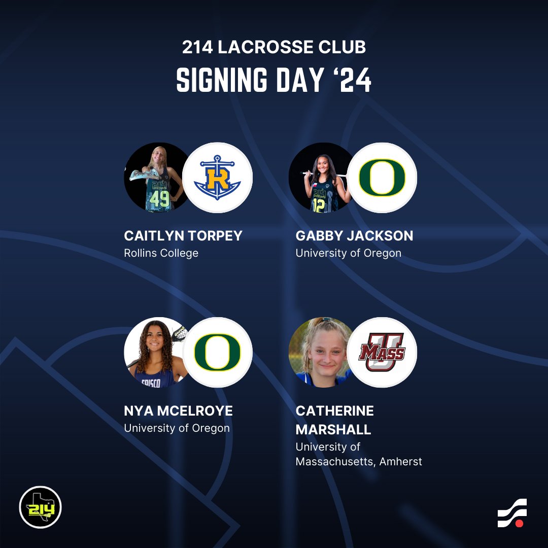 Sports_Recruits's tweet image. Congrats to athletes at 214 Lacrosse on their commitments!
Check out the student-athletes and colleges that found their best fit! We are excited to see you begin the next chapter!
#srcommit #SigningDay #sports_recruits #commit #signingday2024