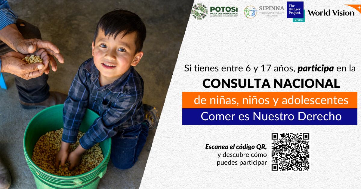 📍Participa en la Consulta Nacional de Niñas, Niños y Adolescentes: Comer es Nuestro Derecho que realiza el <a href="/sipinna_slp/">SIPINNA San Luis Potosi</a> 
↘️¡Tienes hasta el 31 de enero!
📌Participa en:

ninezlibredeviolencia.org/comeresnuestro…