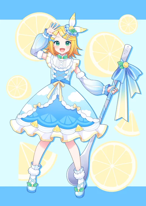 レモンきらめく青空パフェ#グッスマイラコン02リン 