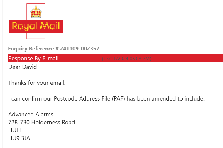 Our office is a former HSBC branch which had its own postcode, after being here 3 years the post code has been withdrawn &amp; its now HU9 3JA