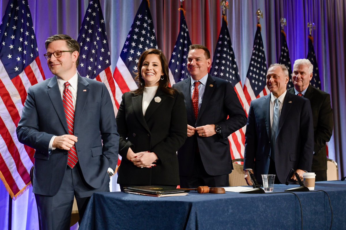 RepRichHudson's tweet photo. Our House Republican Majority is ready to hit the ground running and deliver on President Trump’s America First Agenda! https://t.co/eZiax80CMM