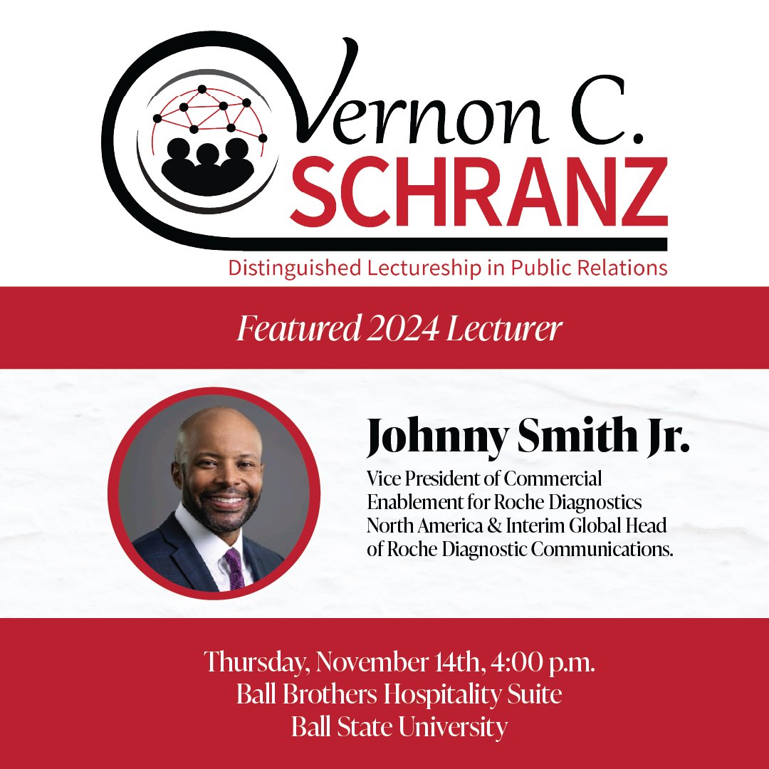 Wondering what to do after attending the CCIM+ Career &amp; Internship Fair tomorrow? 😉

You can join National Journalism Writing Award Winner Georgea Kovanis in AJ 225 at 2 p.m. and Schranz Lecturer <a href="/johnnysmithjr/">Johnny Smith Jr.</a> at 4 p.m. in the Ball Brothers Hospitality Suite!

<a href="/bsu_sjsc/">School of Journalism and Strategic Communication</a>