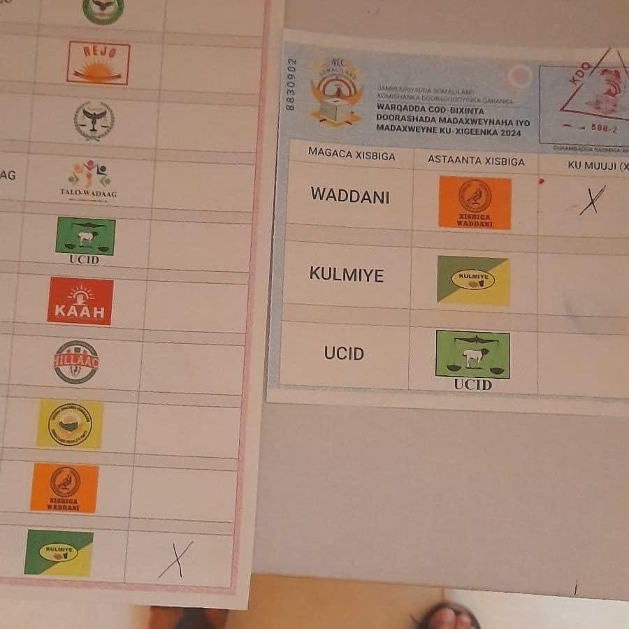HornNewsUpdate's tweet photo. News: In an inspiring show of democracy, a Somaliland voter remained loyal to his party but backed an opposition candidate for president—putting nation above party. A true "African Miracle" in this historic election. #SomalilandElection #AfricanDemocracy #VotingForChange https://t.co/rZwFJJzp52