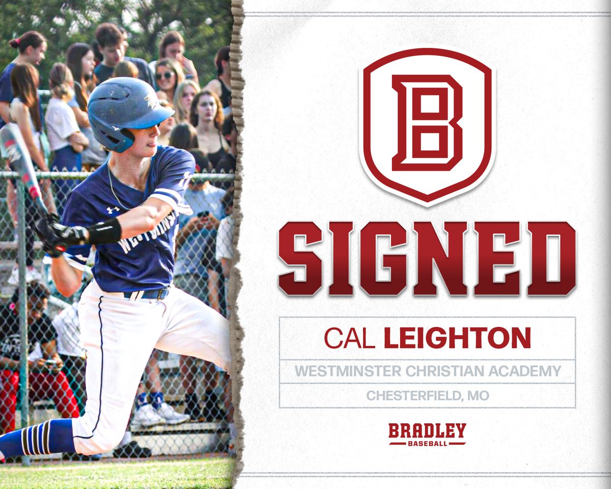 Bradley Baseball (@bradleybaseball) on Twitter photo ππππππΏβοΈ
Welcome to Bradley, Cal! #GoBraves ππππππΏβοΈ
Welcome to Bradley, Cal! #GoBraves