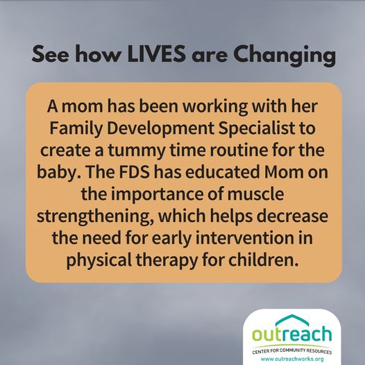 Outreach_Works's tweet image. Outreach Family Development Specialists (FDS) change the lives of young families.
#OutreachSuccess #ChangingLives #familystability #OutreachWorks #childsfirstteacher #familysupport #families