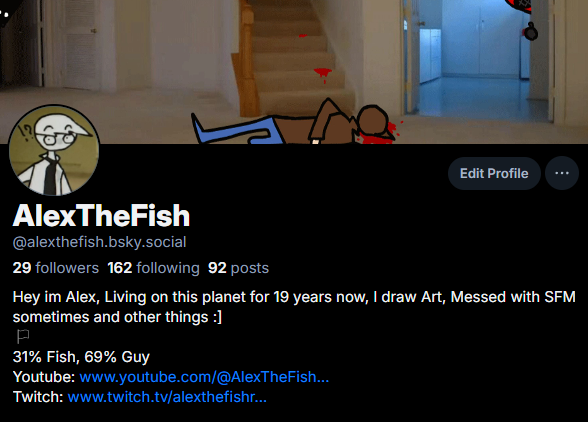 AlexTheFish05's tweet photo. Reminder that i mainly post on here now https://t.co/R8cbomYR6y