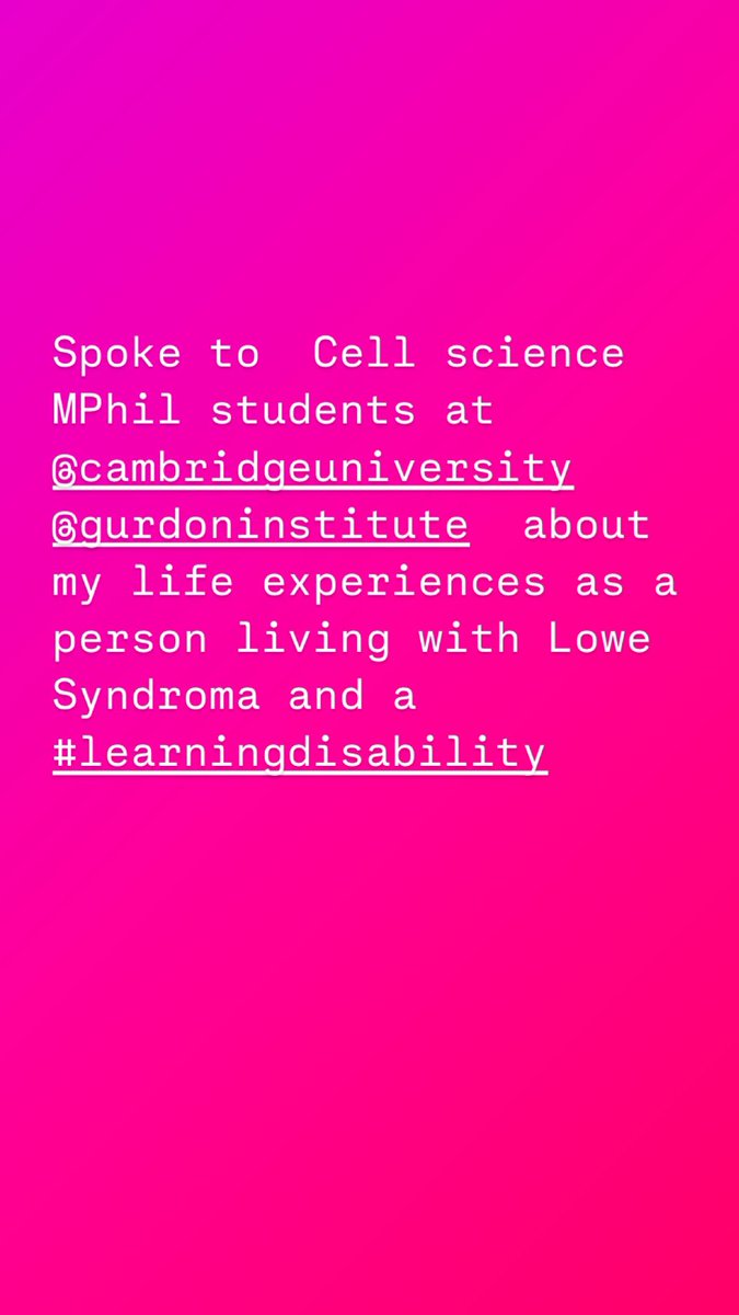 Paul James (@livingwithlowes) on Twitter photo Had a great time talking to students at <a href="/GurdonInstitute/">Gurdon Institute</a> which is part of <a href="/Cambridge_Uni/">Cambridge University</a> #learningdisability #rarecondition #lowessyndrome Had a great time talking to students at <a href="/GurdonInstitute/">Gurdon Institute</a> which is part of <a href="/Cambridge_Uni/">Cambridge University</a> #learningdisability #rarecondition #lowessyndrome