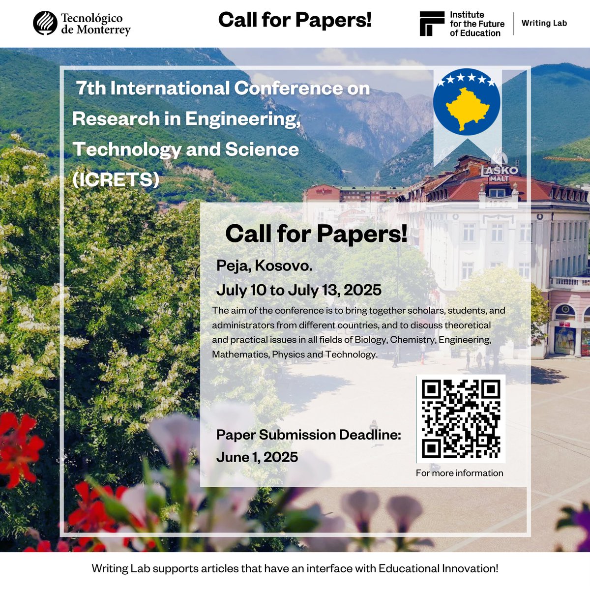 TecWriting's tweet photo. Call for papers!  
For financial and technical support, contact us at https://t.co/SrrcXA1ael or writinglab@itesm.mx https://t.co/WXxNqUqzvo