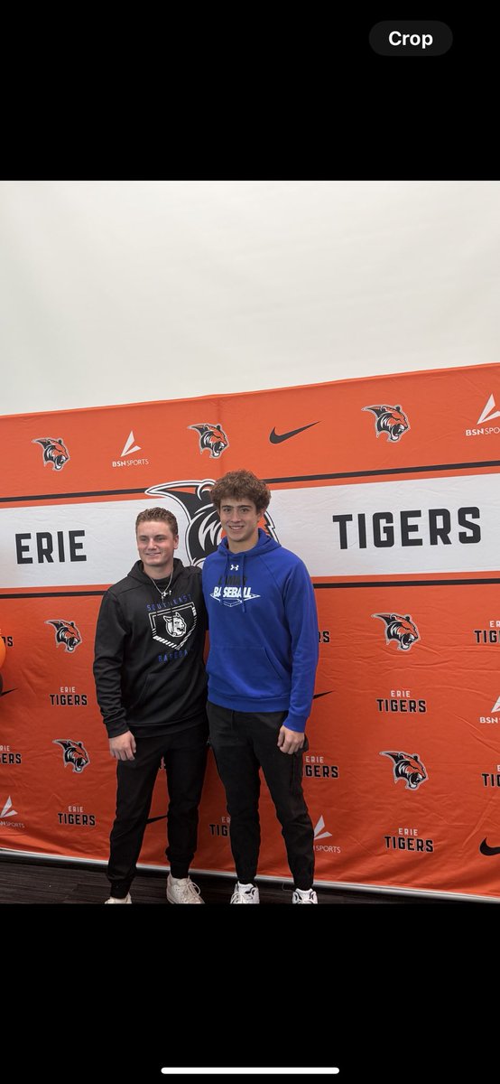 BaseballErie's tweet photo. Congrats to Taylor and Jesse on signing their NLI today! https://t.co/liU7yThFFM