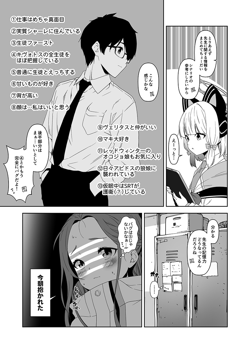 「倫理観がバグっている世界から来た先生」
バグ
#ブルアカ #BlueArchive 