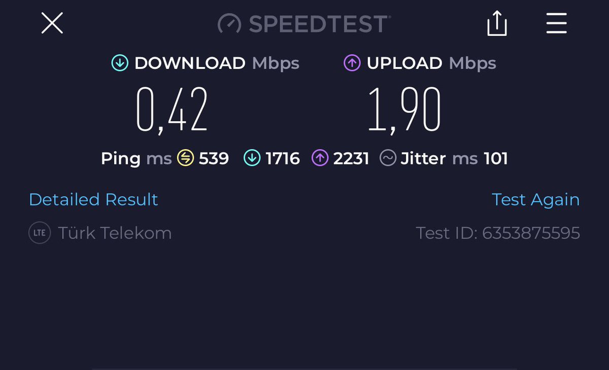 Ahmet Çağdaş Yumurtaş (@acagdasy) on Twitter photo Ev internetimizde problem olup kesilince Almanya’da Vodafone 15 günlük 500 GB mobil data verirken ülkemizde Türk Telekom 1 hafta için sadece 2 GB data veriyor ve verdiği datanın da hızı son fotoğraftaki gibi 1990’lı yıllardan kalma bir hız. Bravo 🙌 <a href="/TurkTelekom/">Türk Telekom</a> <a href="/turktelekomint/">Türk Telekom International</a> Ev internetimizde problem olup kesilince Almanya’da Vodafone 15 günlük 500 GB mobil data verirken ülkemizde Türk Telekom 1 hafta için sadece 2 GB data veriyor ve verdiği datanın da hızı son fotoğraftaki gibi 1990’lı yıllardan kalma bir hız. Bravo 🙌 <a href="/TurkTelekom/">Türk Telekom</a> <a href="/turktelekomint/">Türk Telekom International</a>