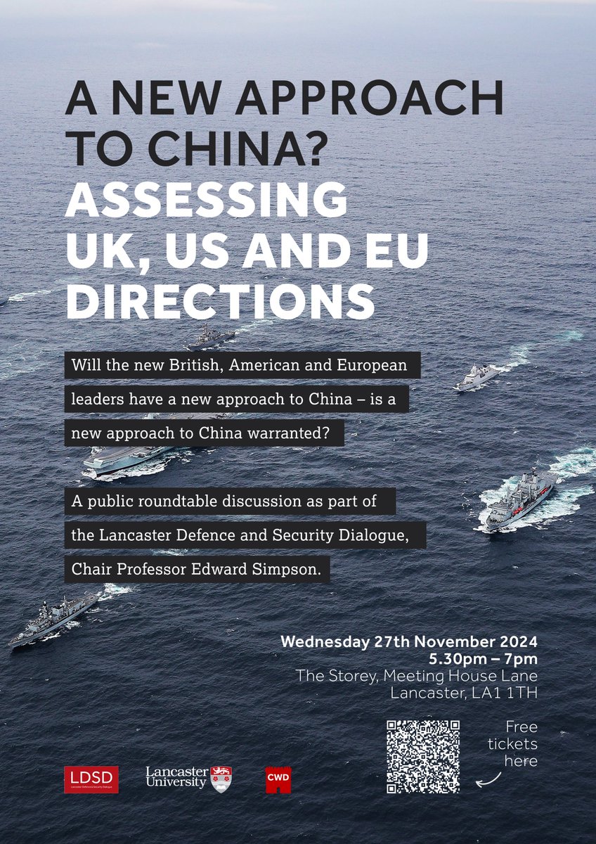 Centre for War and Diplomacy (@cwdlancaster) on Twitter photo Just 2 weeks to go before our fascinating public forum in Lancaster, 'A new approach to China?'. Get your free ticket here: bit.ly/40xJcpV <a href="/LancasterHistor/">LancasterUniHistory</a> Just 2 weeks to go before our fascinating public forum in Lancaster, 'A new approach to China?'. Get your free ticket here: bit.ly/40xJcpV <a href="/LancasterHistor/">LancasterUniHistory</a>