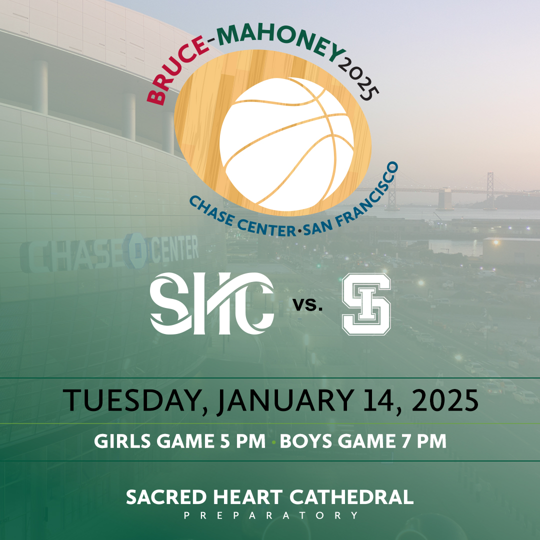 Bruce-Mahoney Basketball has a new location this year! On Tuesday, 1/14/25, the rivalry games will take place at the Chase Center!  Girls at 5pm and the Boys at 7pm. The only way to see it, is to be there!  Tickets available on 12/5.  Visit shcathletics.com for more info.
