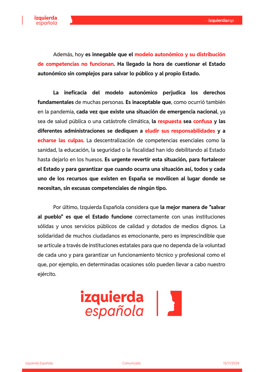Izquierda Española tweet media