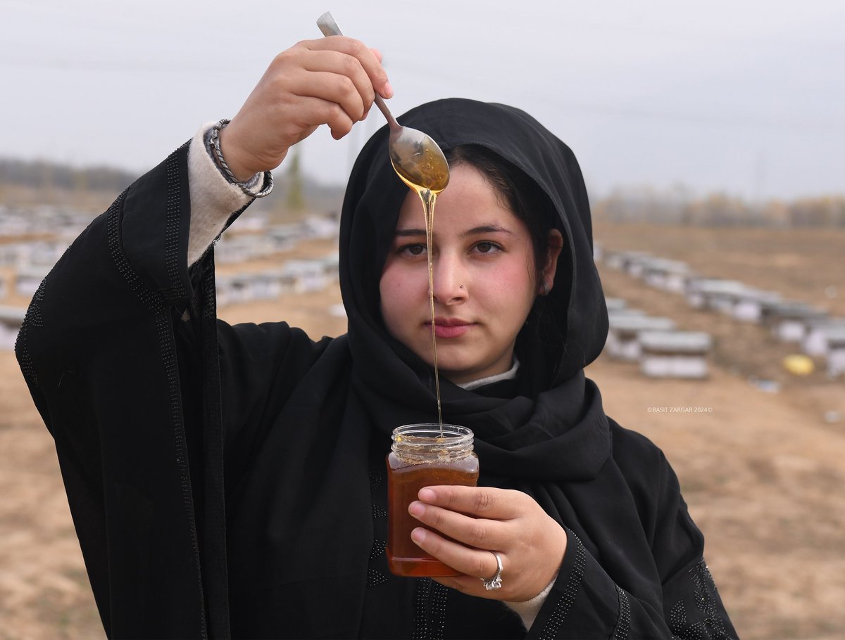 ErAquib__'s tweet photo. Meet Sania Zehra, ‘Bee Queen’ of Kashmir https://t.co/ymsriQr0cy