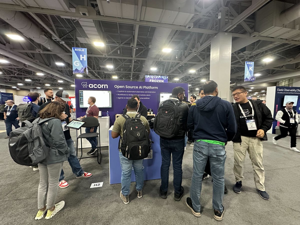 acornlabs's tweet image. #KubeCon is underway in Salt Lake City! Make sure you hit up our Booth #H3 as you make your way around - Come check out our new AI Platform 🤖 & grab one of our beanies ☃️ Stay warm out there!