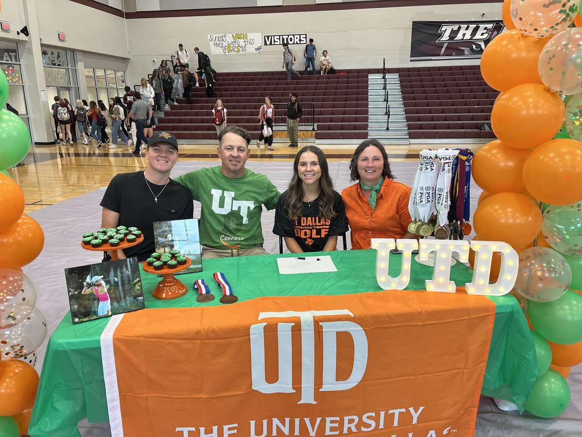 Congrats to <a href="/_mollywoods/">Molly Woods</a> for signing with University of Texas - Dallas. Appreciate you, your leadership and your dedication! #BTP