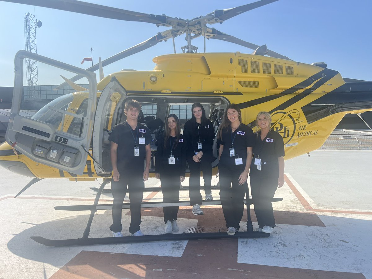 nursepmilli's tweet photo. Some of the Medical Assistant students got to see Air Med in action during their clinical day today at HCA Conroe Hospital @MISDCareerTech https://t.co/FFVhtjXMkX