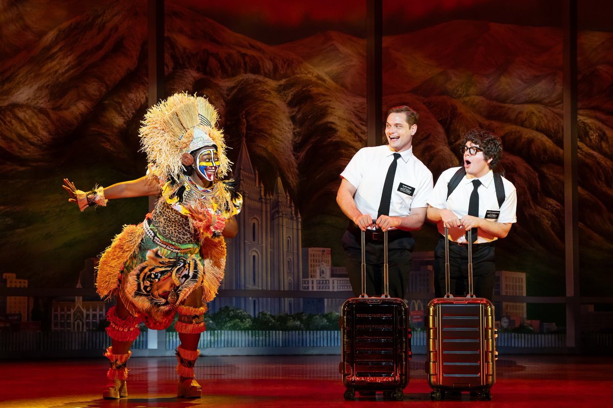 yvarcade's tweet photo. Broadway musical @BookofMormon continues its hilarious religious missionary satire ⛪️ at @Vancivictheatre https://t.co/EBVgJo4ks0 #BACTouring https://t.co/jMF25aVkJw