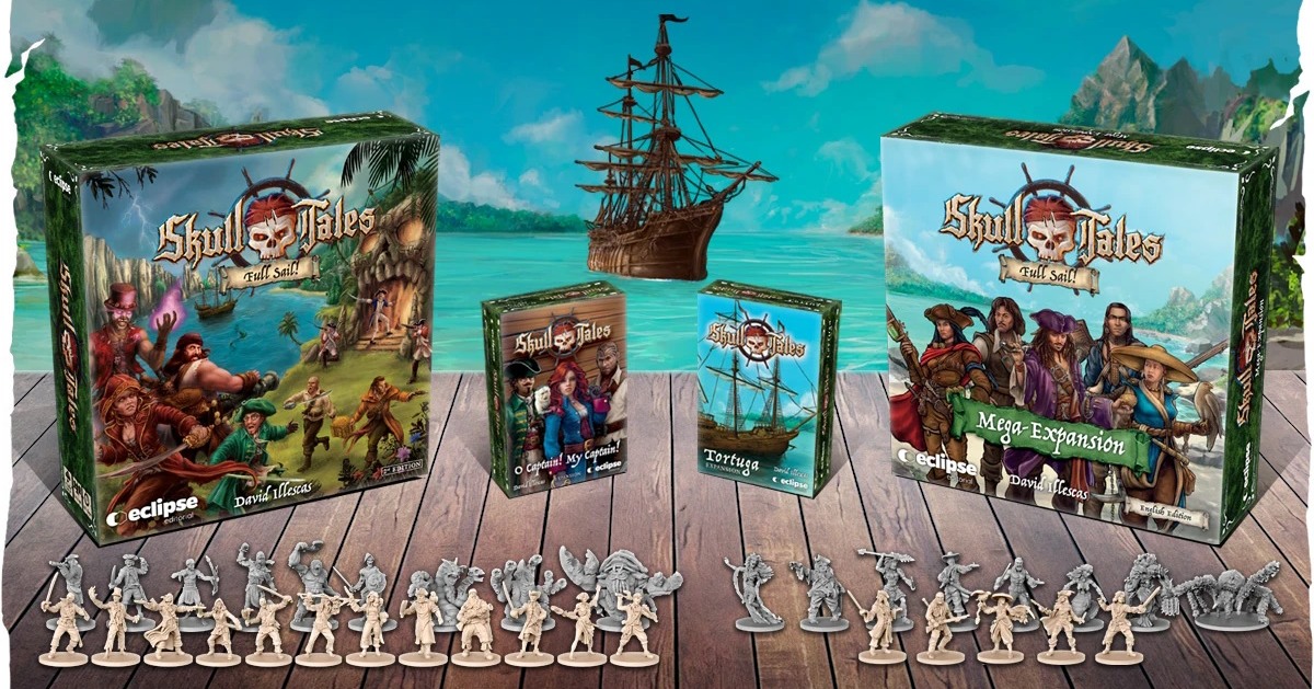 EclipseEnglish's tweet photo. Join the campaign for the new Skull Tales expansions: Full Sail!
https://t.co/KOMlUJdmSL

🏴‍☠️ New expansion Curse of the Caribbean
🏴‍☠️ New expansion O Captain! My Captain!
🏴‍☠️ Mega Expansion is back!
🏴‍☠️ The Tortuga expansion is back!

#BoardGames
@SkullTales 
#SkullTales
#D300 https://t.co/1lTmceWP4H