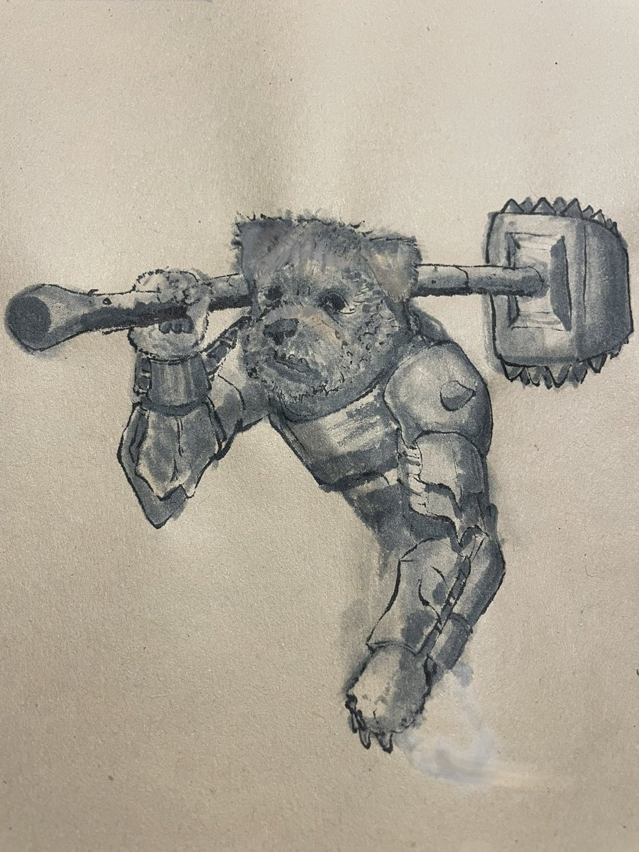 He stepped forward, brandishing a weapon that could shatter a retracement  with a single swing.