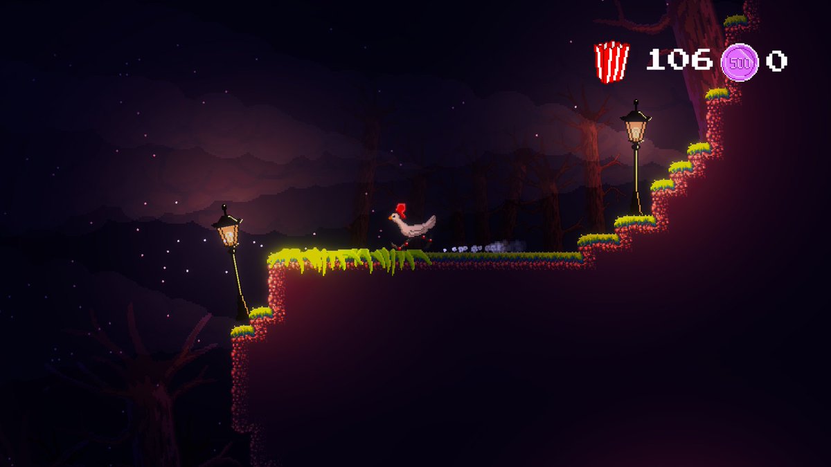 Happy #wishlistwednesday Chicken With Robot Legs is available to wishlist on steam now! also there is a free demo available! 
store.steampowered.com/app/2866220/Ch…
#indiegame #indiegame #pixelart
