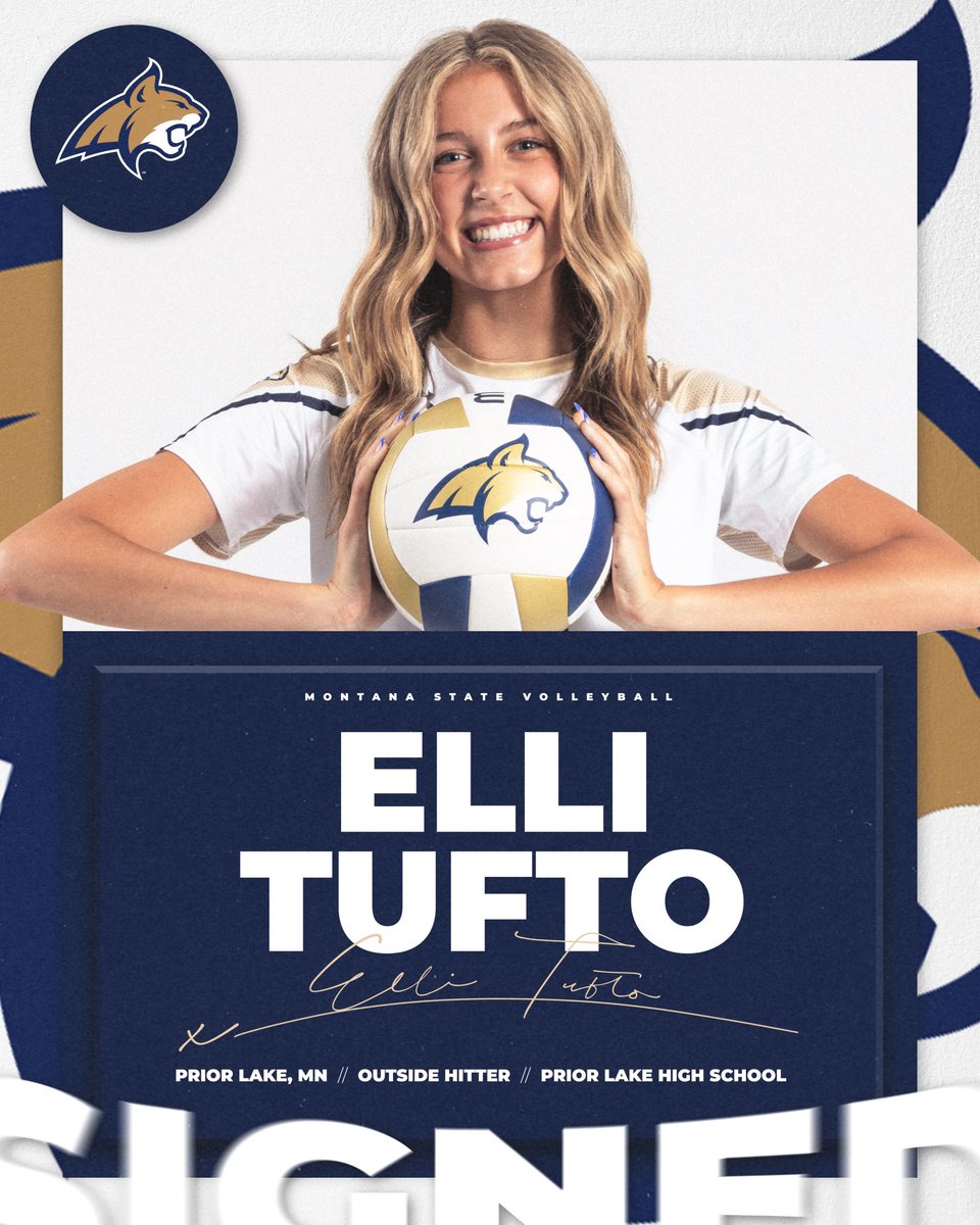 MSUBobcatsVB's tweet image. 𝙎𝙄𝙂𝙉𝙀𝘿. 

🏐Welcome to Bobcat Nation, Elli! 

#GoCatsGo x #Bigskyconference