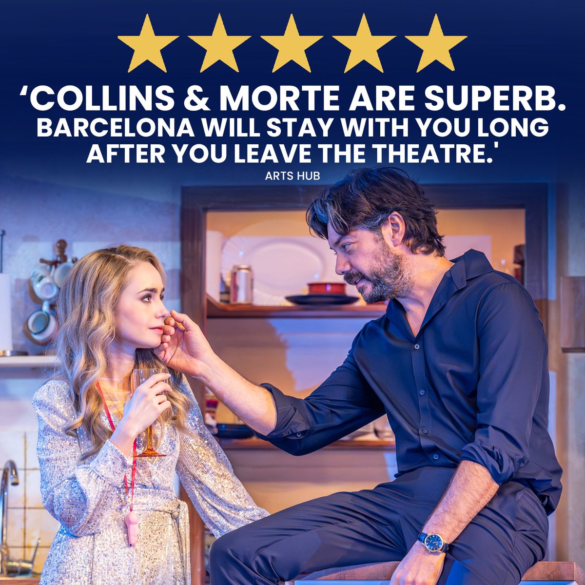 ⭐️⭐️⭐️⭐️⭐️ ‘Collins &amp; Morte are superb. Barcelona will stay with you long after you leave the theatre.’ - <a href="/ArtsHub/">ArtsHub</a> 

🎟️ barcelonatheplay.com