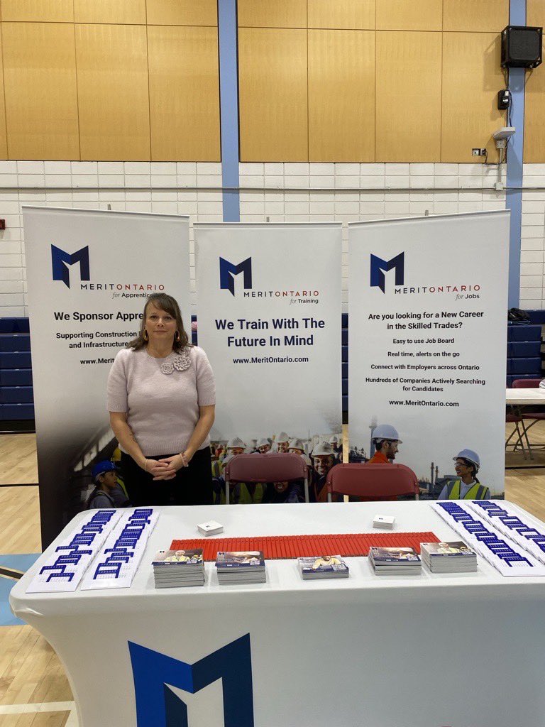 Merit Ontario for Training & Jobs (@merit4training) on Twitter photo Our team is at the <a href="/SheridanCollege/">sheridancollege</a> Tech & Trades Career Fair at Davis Campus in Brampton today! Looking forward to connecting with students interested in the skilled trades.
#SkilledTrades #CareerFair #Construction Our team is at the <a href="/SheridanCollege/">sheridancollege</a> Tech & Trades Career Fair at Davis Campus in Brampton today! Looking forward to connecting with students interested in the skilled trades.
#SkilledTrades #CareerFair #Construction