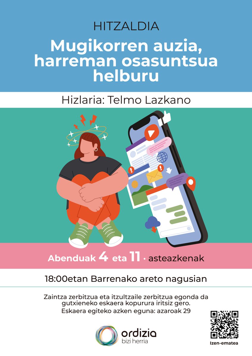 Gure ikasleak. Gure seme-alabak. Gure etorkizuna. Pantailak, mugikorrak...denen ahotan dabiltzan gaiak. 
#Mugikorren #auzia. Parte hartu! 
<a href="/oianguGE/">Oiangu guraso elkartea</a> <a href="/AdeiBarandiaran/">Adei Barandiaran</a> <a href="/itziteacher/">Itziar</a> <a href="/EiderAlustiza/">Eider Alustiza</a> <a href="/Ordiziako_Udala/">Ordiziako Udala</a>  <a href="/BaikaraF/">Baikara Federazioa</a> <a href="/ArantxaGarmend2/">Arantxa Garmendia</a> <a href="/lardizabaleus/">Lardizabal Herri Eskola</a> <a href="/MabelCia/">Mabel Cia</a> <a href="/urdanetahi/">Urdaneta Ikastetxea</a>