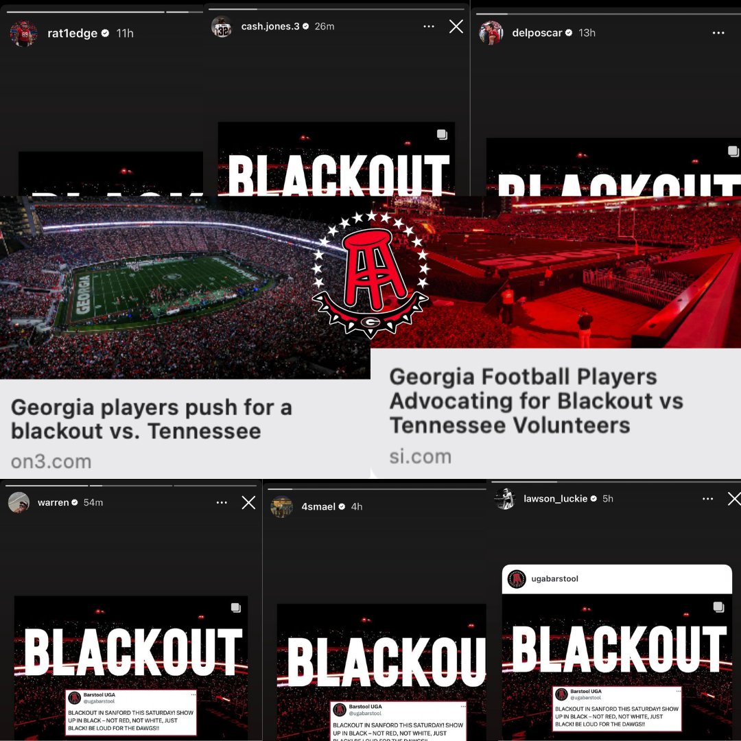 ugabarstool's tweet photo. LISTEN TO THE PLAYERS! THEY WANT TO SEE YOU BLACKOUT SANFORD! https://t.co/D3Zxg0CnLU