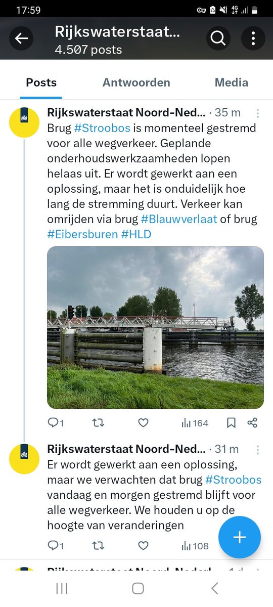 <a href="/StasIenW/">Thierry Aartsen</a> <a href="/MinIenW/">Ministerie van Infrastructuur en Waterstaat</a> Mooie woorden hoor, maar ondertussen in Stroobos...... de zoveelste keer dat een lokale verbinding die van belang is voor de mienskip verbroken is. Fiets of loop maar een stukje om. <a href="/fietsersbond/">Fietsersbond</a> <a href="/wandelnet/">Wandelnet</a>.