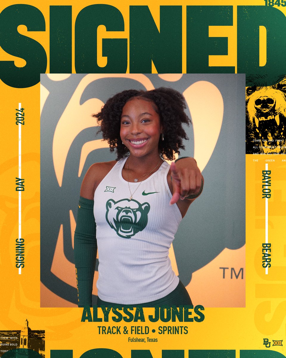 Committed to the Bears 🐻

<a href="/AlyssaJones44/">Alyssa Jones</a> is staying in Texas and heading to Waco! 😤

#SicEm 🐻
