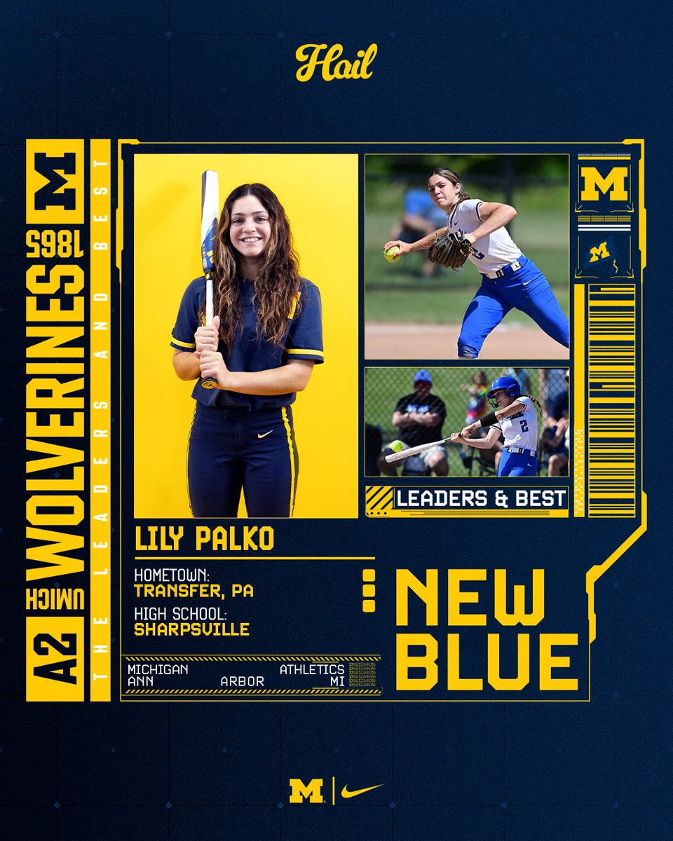 ✍️ SIGNED: Welcome to the family, Lily Palko!

#NewBlue | #GoBlue 〽️
