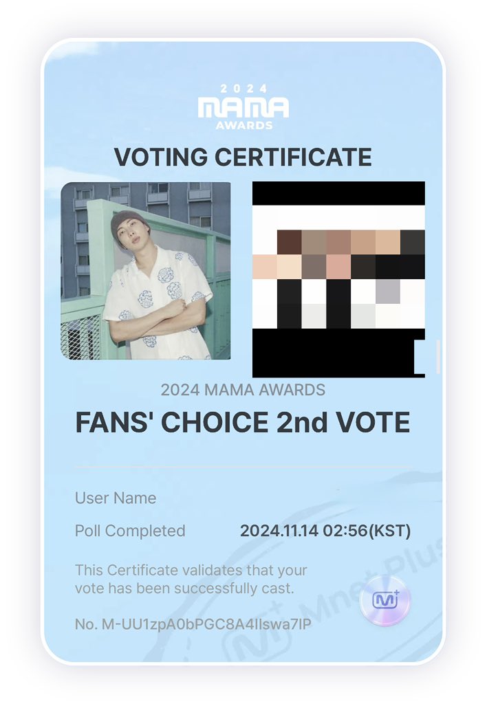 jk_shery's tweet photo. @btsvotingunite I vote #rm for #2024MAMAVOTE https://t.co/vloOgLHB9B