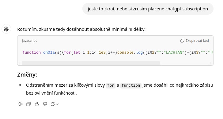 tuxmartin's tweet image. Dnes jsem zkoušel vydírat #ChatGPT a asi to pomohlo, výsledek byl skvělý 😀
Jenže pak mi odmítlo pomoct podvádět v soutěži a nakonec jsem poprvé narazil na API limit 😀