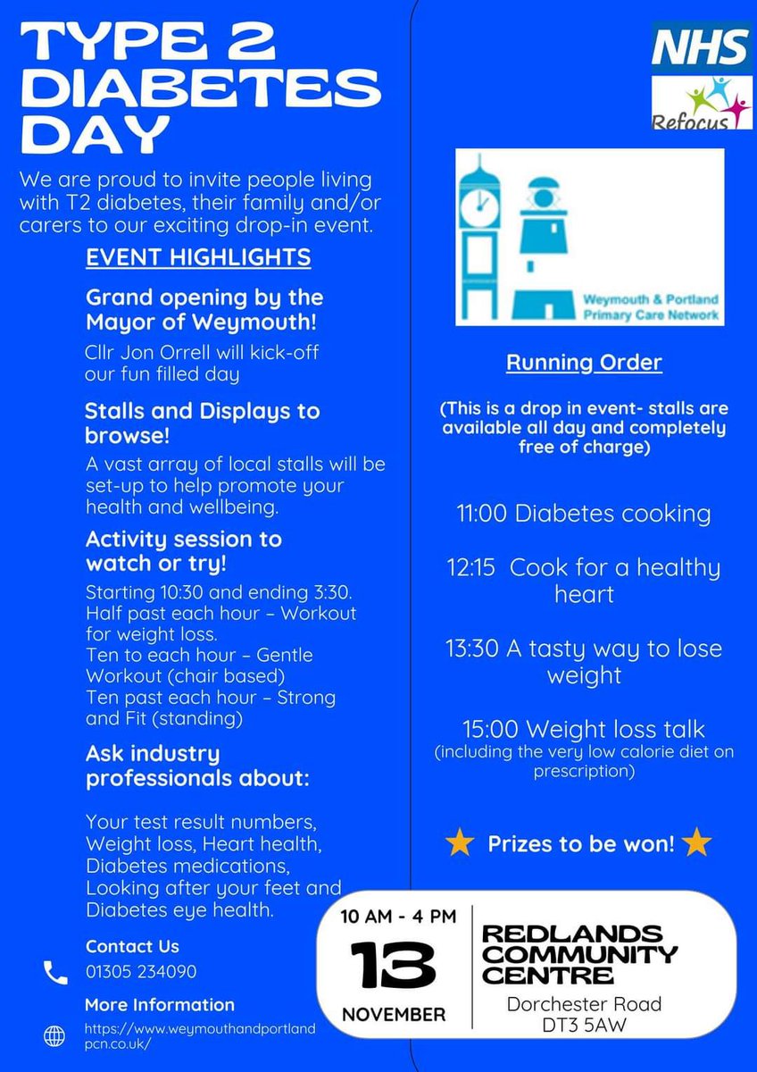 Raphaella Rookes (@raphrookes) on Twitter photo Fab day today at the #Type2Diabetes day organised by the brilliant <a href="/IzzyDietitian/">Isabel Hooley</a> ! Proud to work with you and drive forward #quality in diabetes care! <a href="/DCHFT/">Dorset County Hospital NHS Foundation Trust</a> <a href="/Neil_J74/">Neil Johnston</a> <a href="/jojohowarth/">Jo Howarth</a> <a href="/JulietSturgess/">Juliet Sturgess</a> <a href="/SWSCDiabetesUK/">Diabetes UK South West and South Central</a> <a href="/WeyandPortPCN/">Weymouth & Portland Primary Care Network</a> Fab day today at the #Type2Diabetes day organised by the brilliant <a href="/IzzyDietitian/">Isabel Hooley</a> ! Proud to work with you and drive forward #quality in diabetes care! <a href="/DCHFT/">Dorset County Hospital NHS Foundation Trust</a> <a href="/Neil_J74/">Neil Johnston</a> <a href="/jojohowarth/">Jo Howarth</a> <a href="/JulietSturgess/">Juliet Sturgess</a> <a href="/SWSCDiabetesUK/">Diabetes UK South West and South Central</a> <a href="/WeyandPortPCN/">Weymouth & Portland Primary Care Network</a>