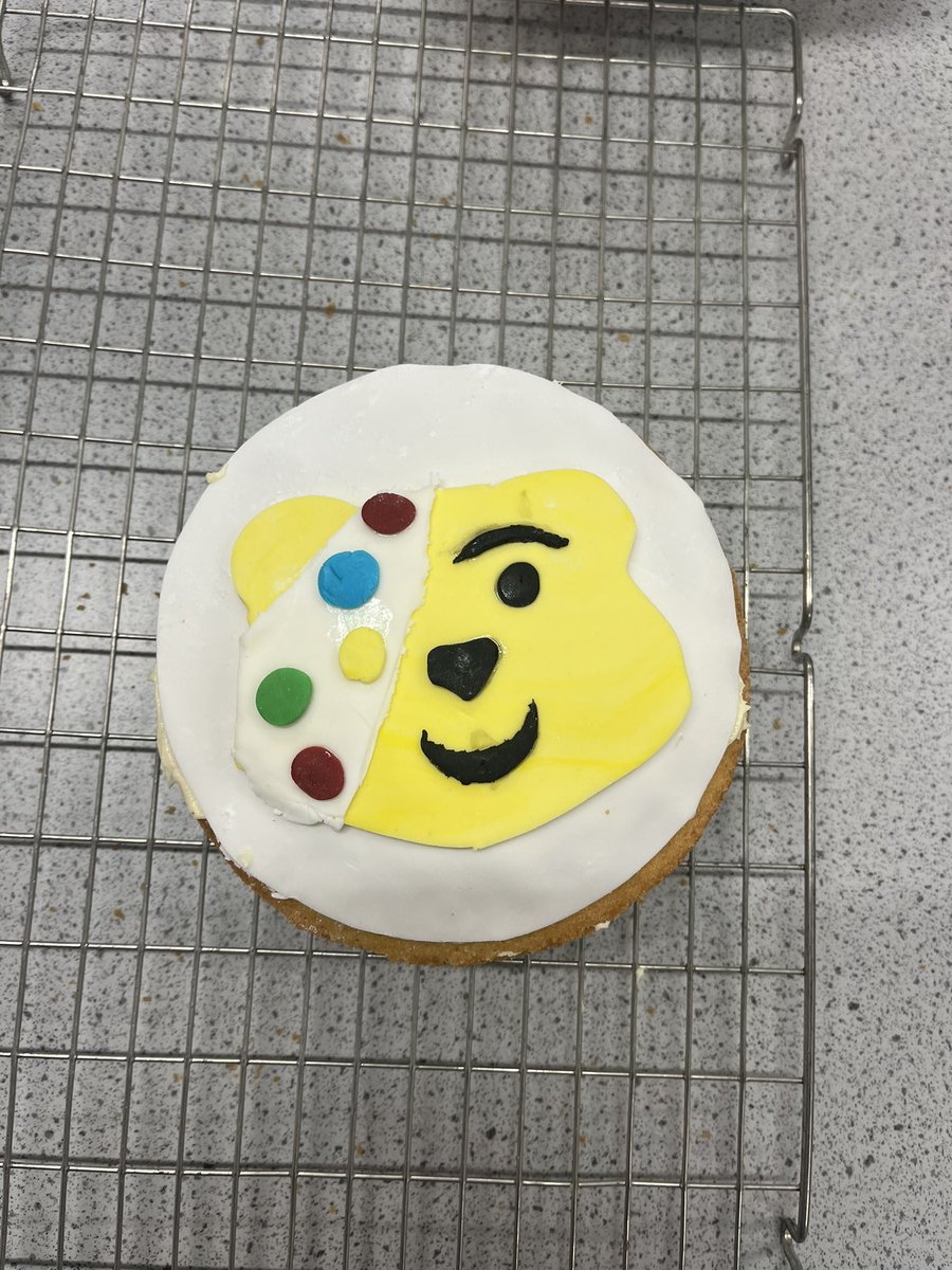 MissChapmanMus's tweet photo. Very pleased with my Pudsey cake at baking club tonight! I’m sure it tastes even better!! @HeSpeyside https://t.co/QNyZPg9JR4