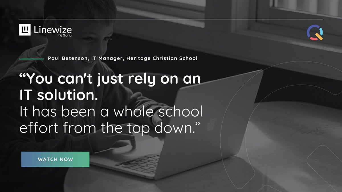 Watch how Heritage Christian School uses Linewize Connect to involve the whole community in student digital safety. It's not just the IT team - teachers, parents &amp; staff all work together to protect students &amp; ensure responsible technology use.

Watch now: bit.ly/3CtW8U4