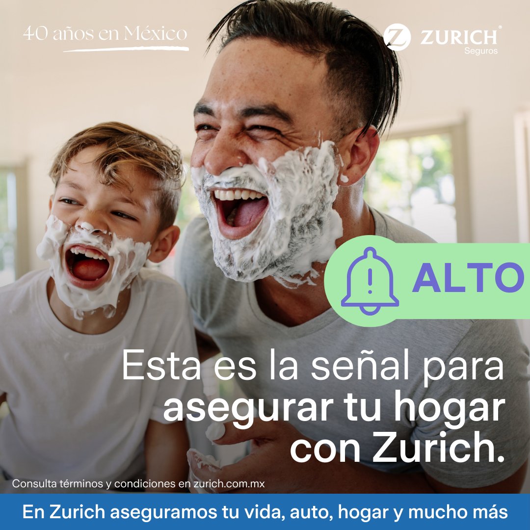 Asegura tu hogar con Zurich y olvídate de las preocupaciones. 🏡 #ZurichMéxico40Años