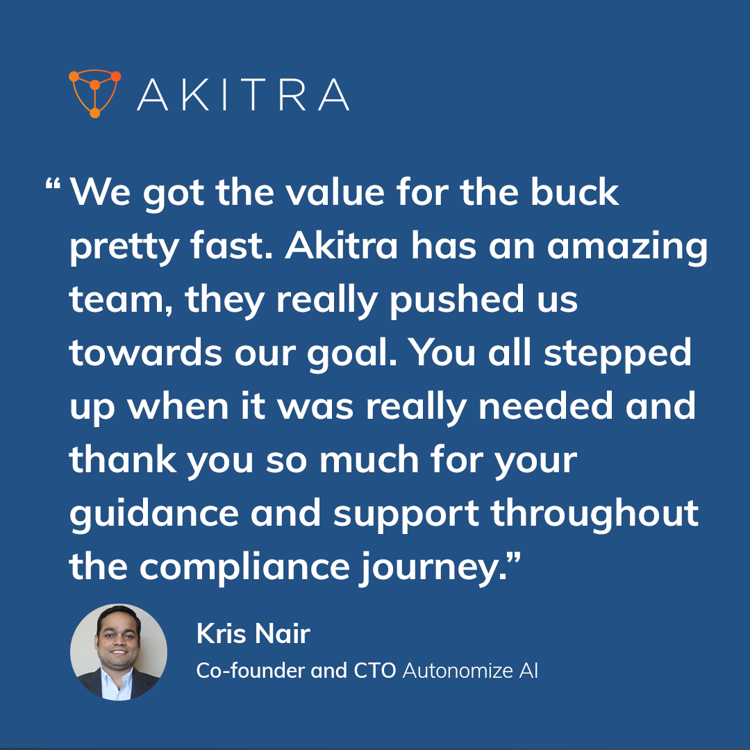 Akitra (@akitra_inc) on Twitter photo 🚀<a href="/AutonomizeAI/">Autonomize AI</a> has successfully achieved #SOC2 and #HIPAA attestation with Akitra, they expertly navigated the complexities of compliance while managing costs and meeting tight deadlines to ensure exceptional data protection.
🔒Book a #Demo today at akitra.com/demo 🚀<a href="/AutonomizeAI/">Autonomize AI</a> has successfully achieved #SOC2 and #HIPAA attestation with Akitra, they expertly navigated the complexities of compliance while managing costs and meeting tight deadlines to ensure exceptional data protection.
🔒Book a #Demo today at akitra.com/demo