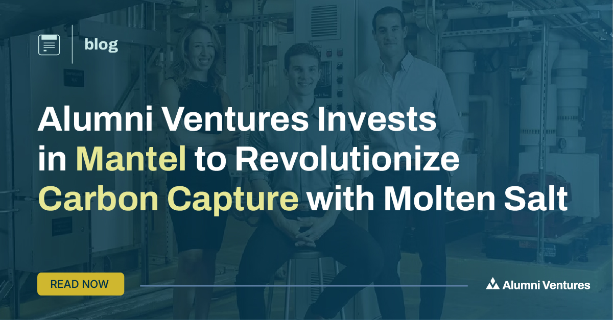 Mantel is fueling the future of carbon capture with molten salt-based technology. By capturing CO2 at extreme temperatures while recovering valuable heat, Mantel is turning a cost-intensive process into a powerful tool for a cleaner planet. Learn more: av-funds.com/3O3k6Ij.